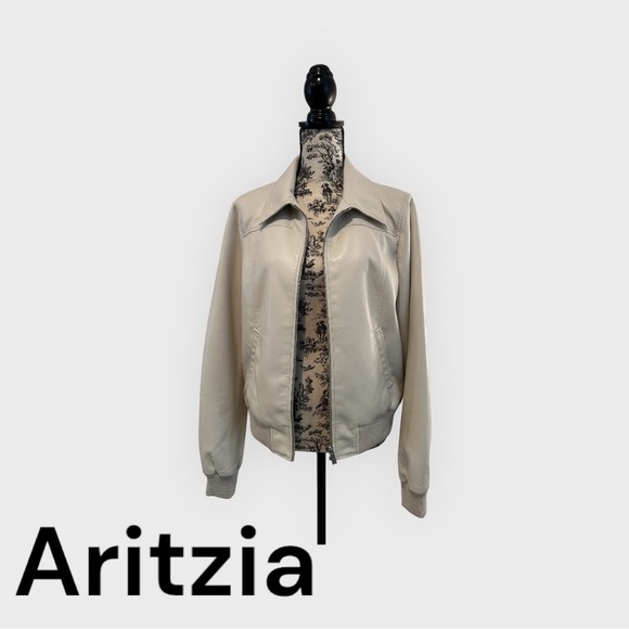 Aritzia (Babaton) faux leather bomber (L) - Picture 1 of 6
